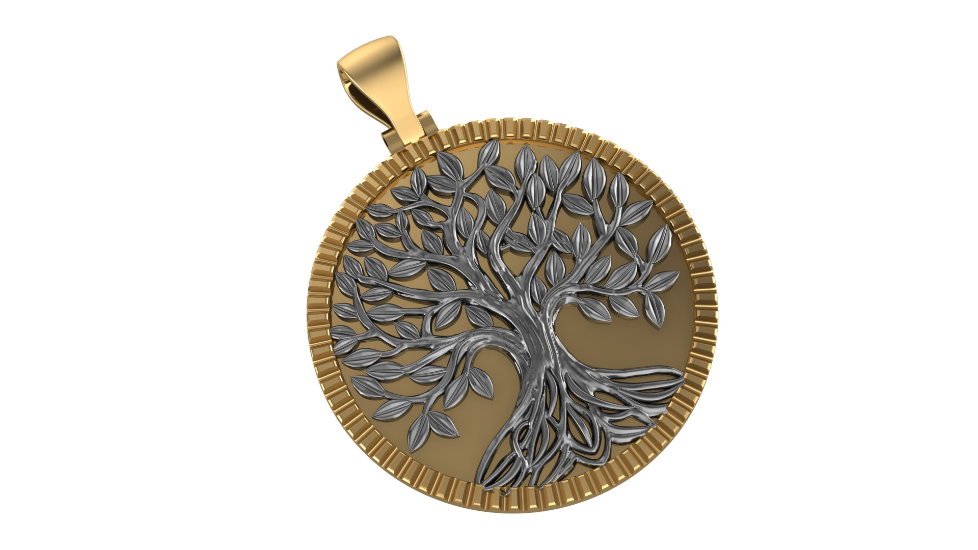 Tree of Life Pendant 2025 3D print model_2