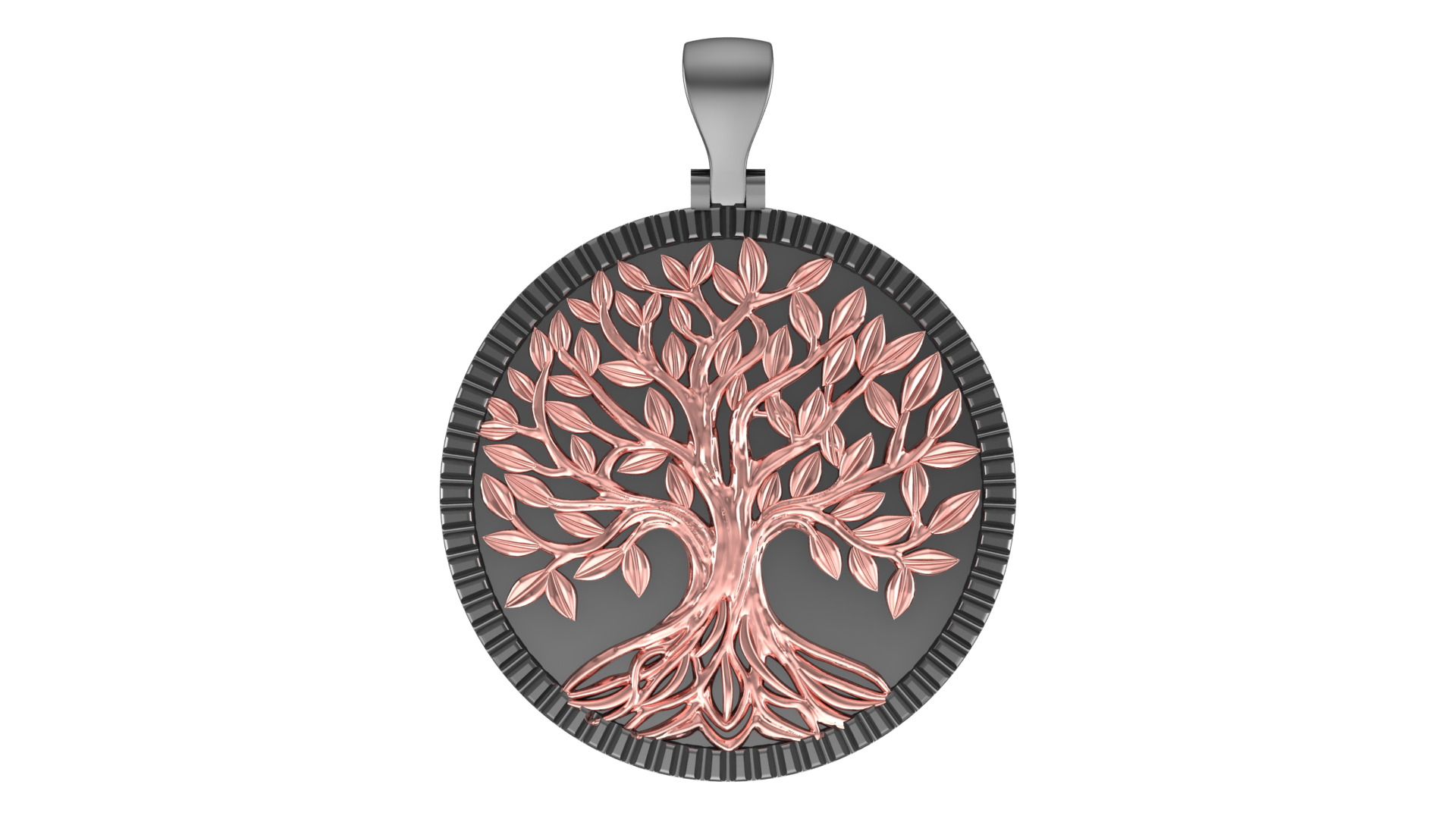 Tree of Life Pendant 2025 3D print model_4