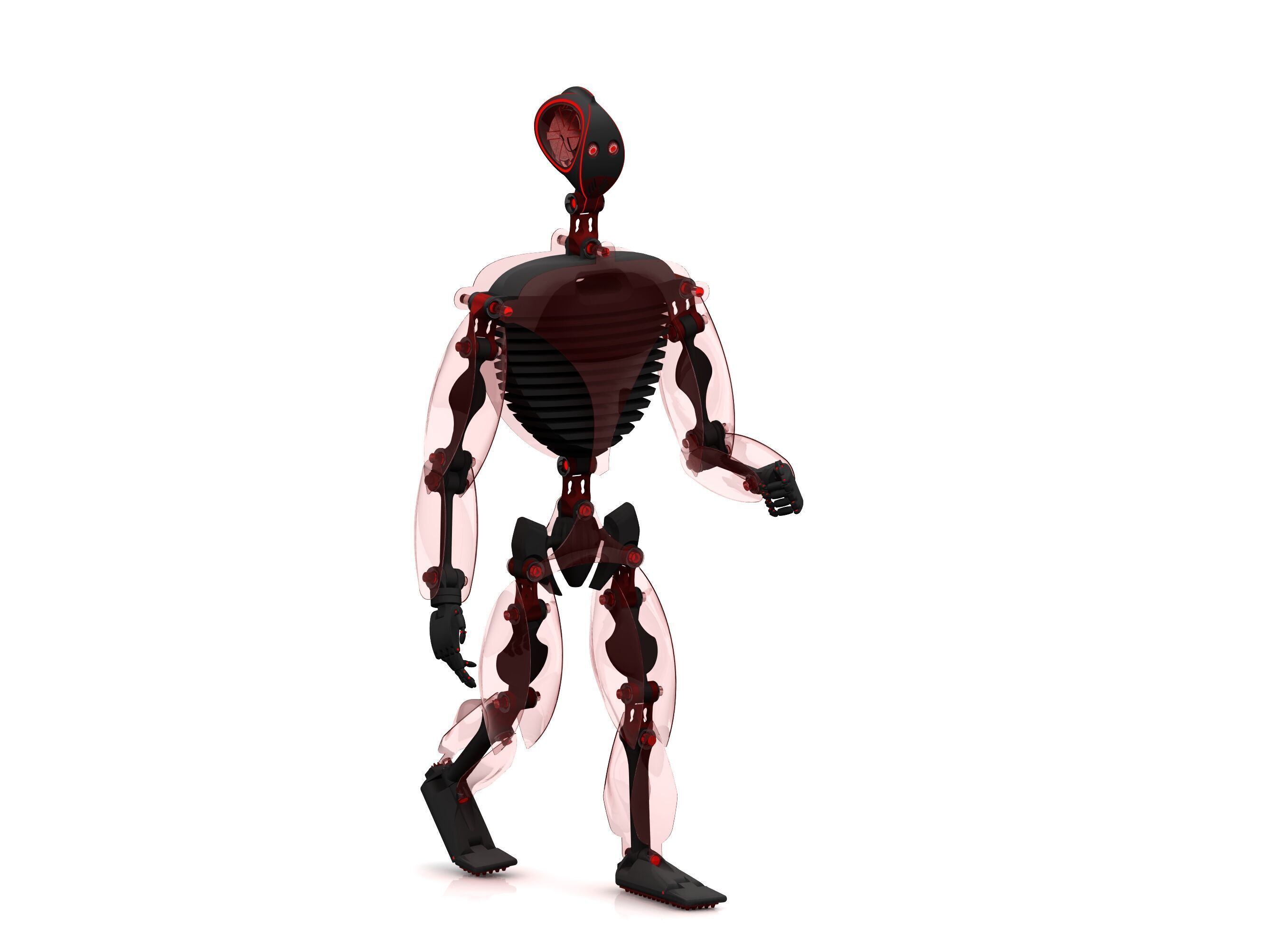 Bionic T500  robot work 3D model_1