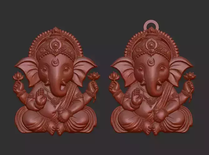 Lord ganesha pentant and cnc model