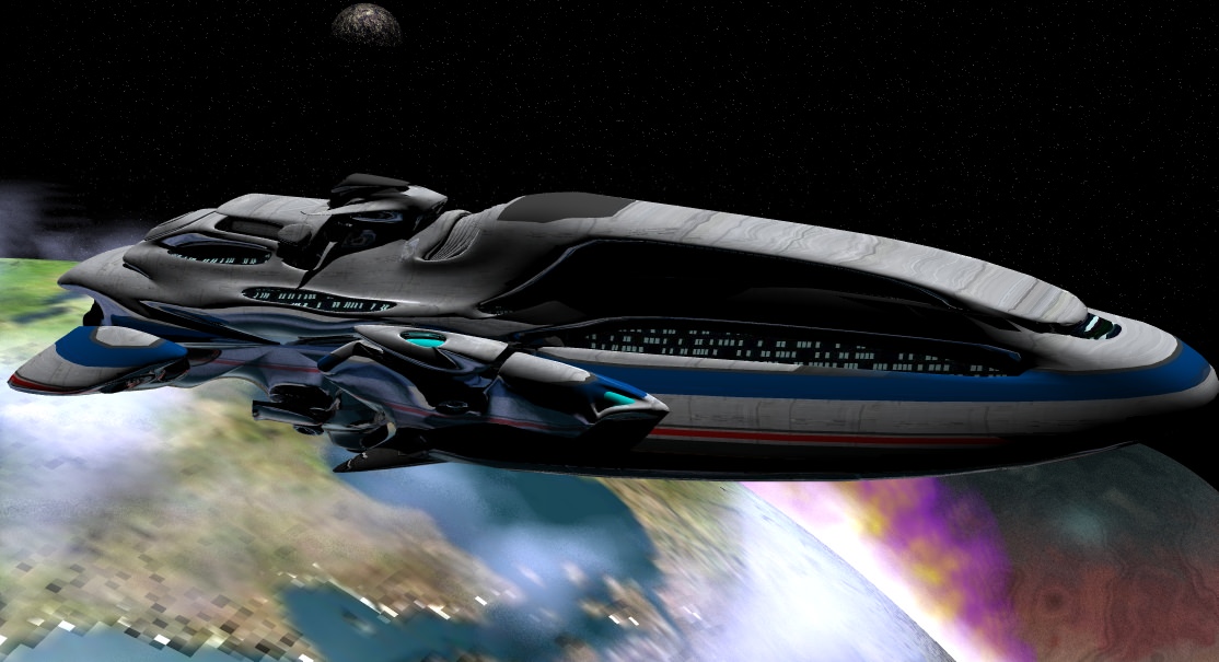 Trans Gallactic Starcruiser 3D model_4
