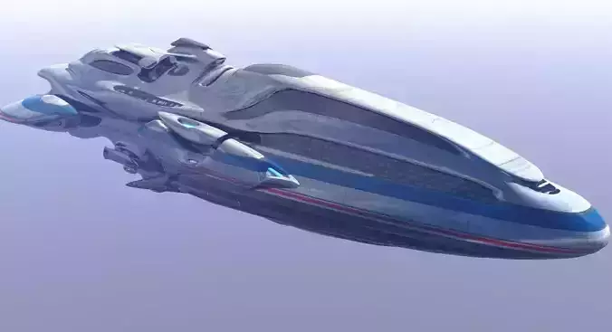 Trans Gallactic Starcruiser 3D model