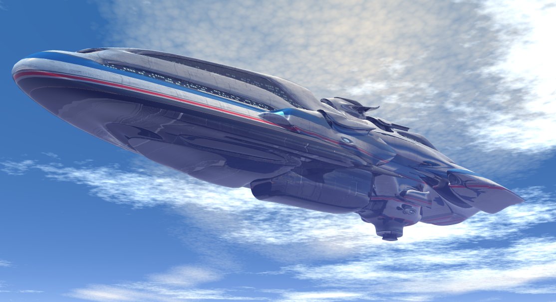 Trans Gallactic Starcruiser 3D model_1