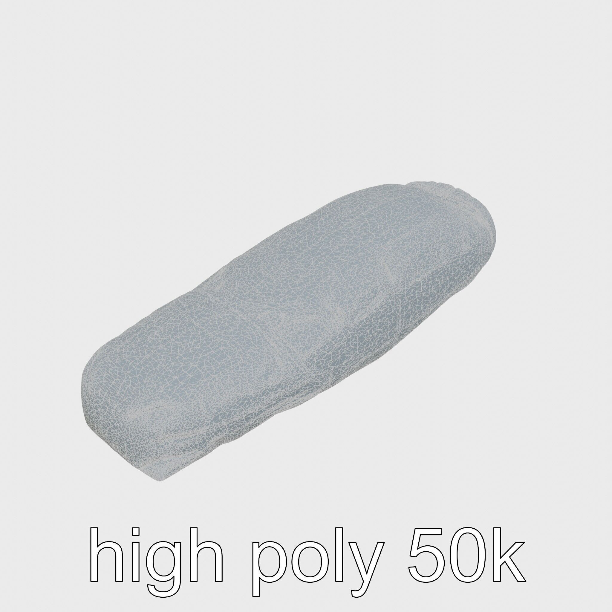 Camping Sleeping Bag Protective Cover Low-poly 3D model_31