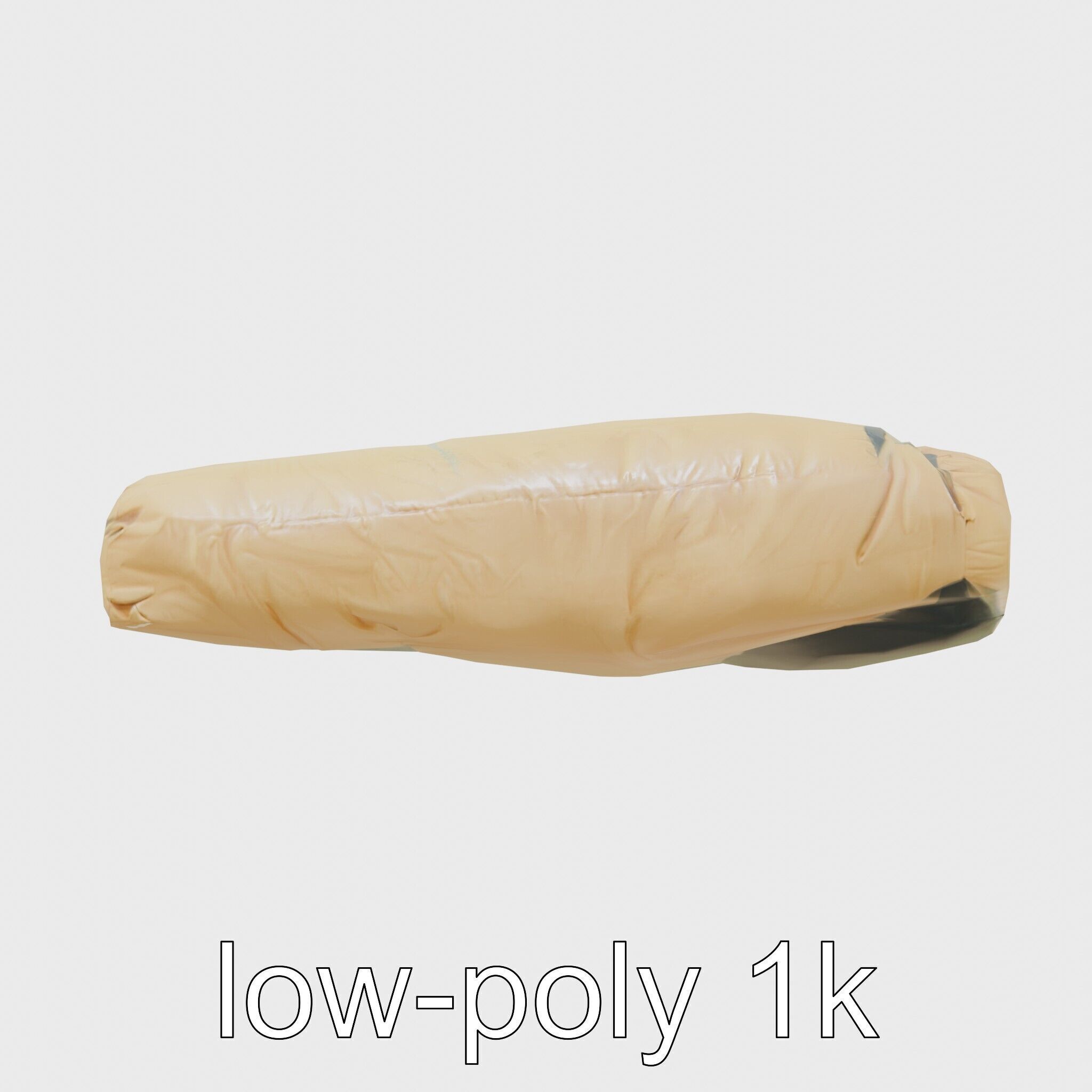 Camping Sleeping Bag Protective Cover Low-poly 3D model_14