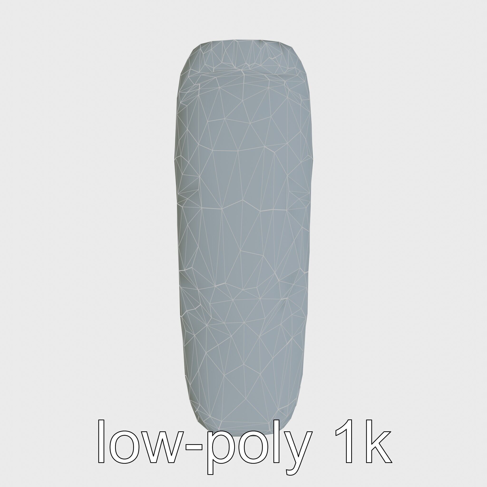 Camping Sleeping Bag Protective Cover Low-poly 3D model_30