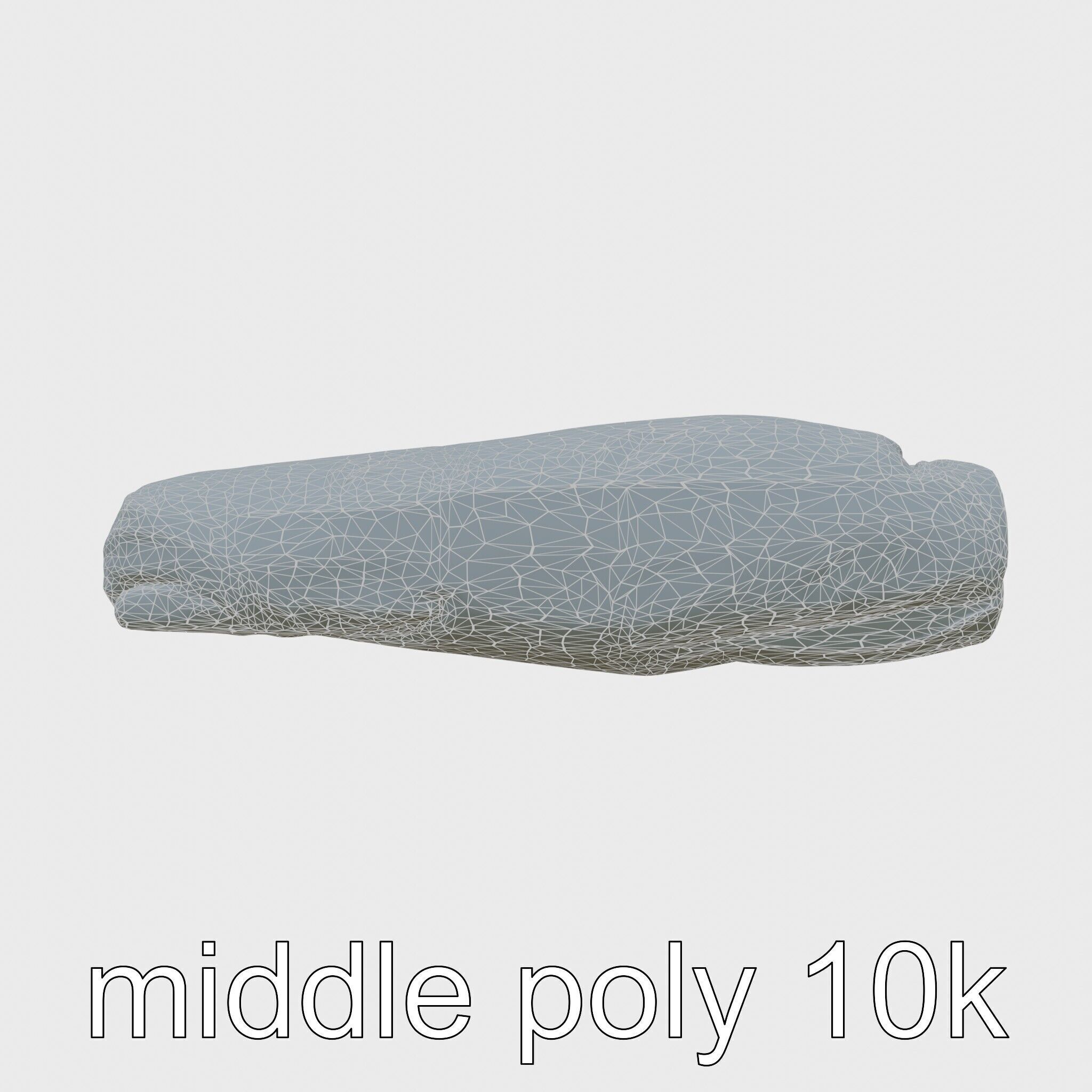 Camping Sleeping Bag Protective Cover Low-poly 3D model_29