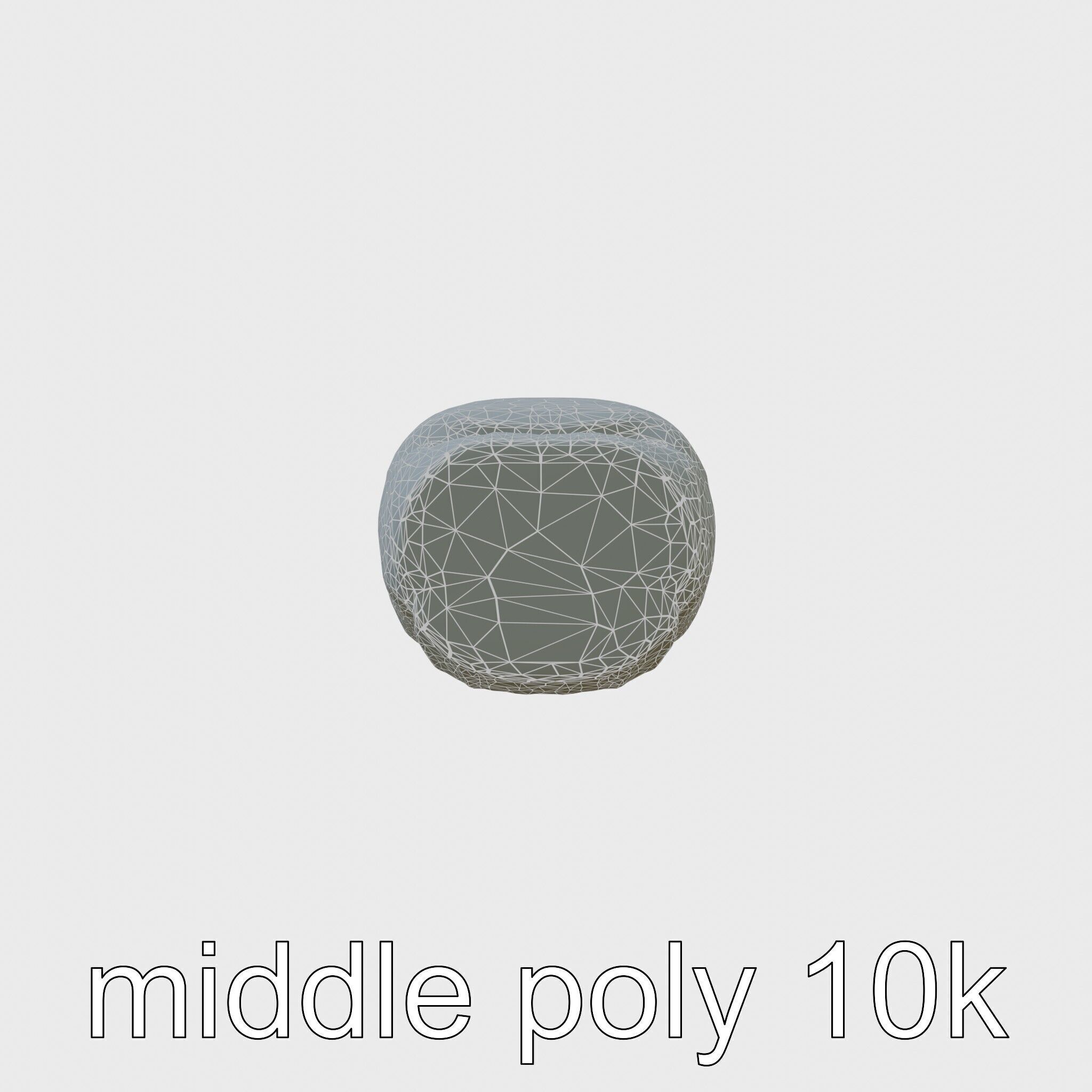 Camping Sleeping Bag Protective Cover Low-poly 3D model_9