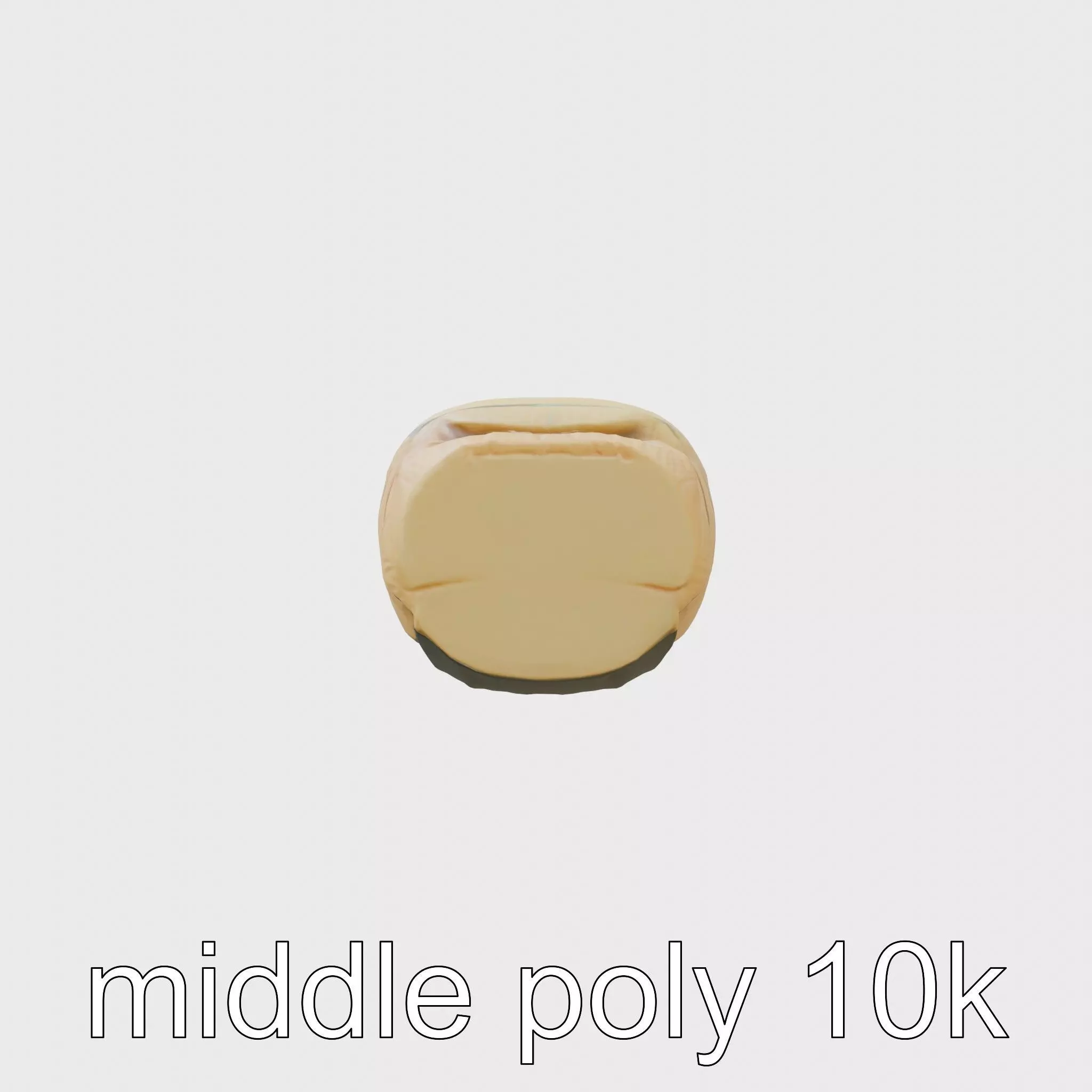 Camping Sleeping Bag Protective Cover Low-poly 3D model_0