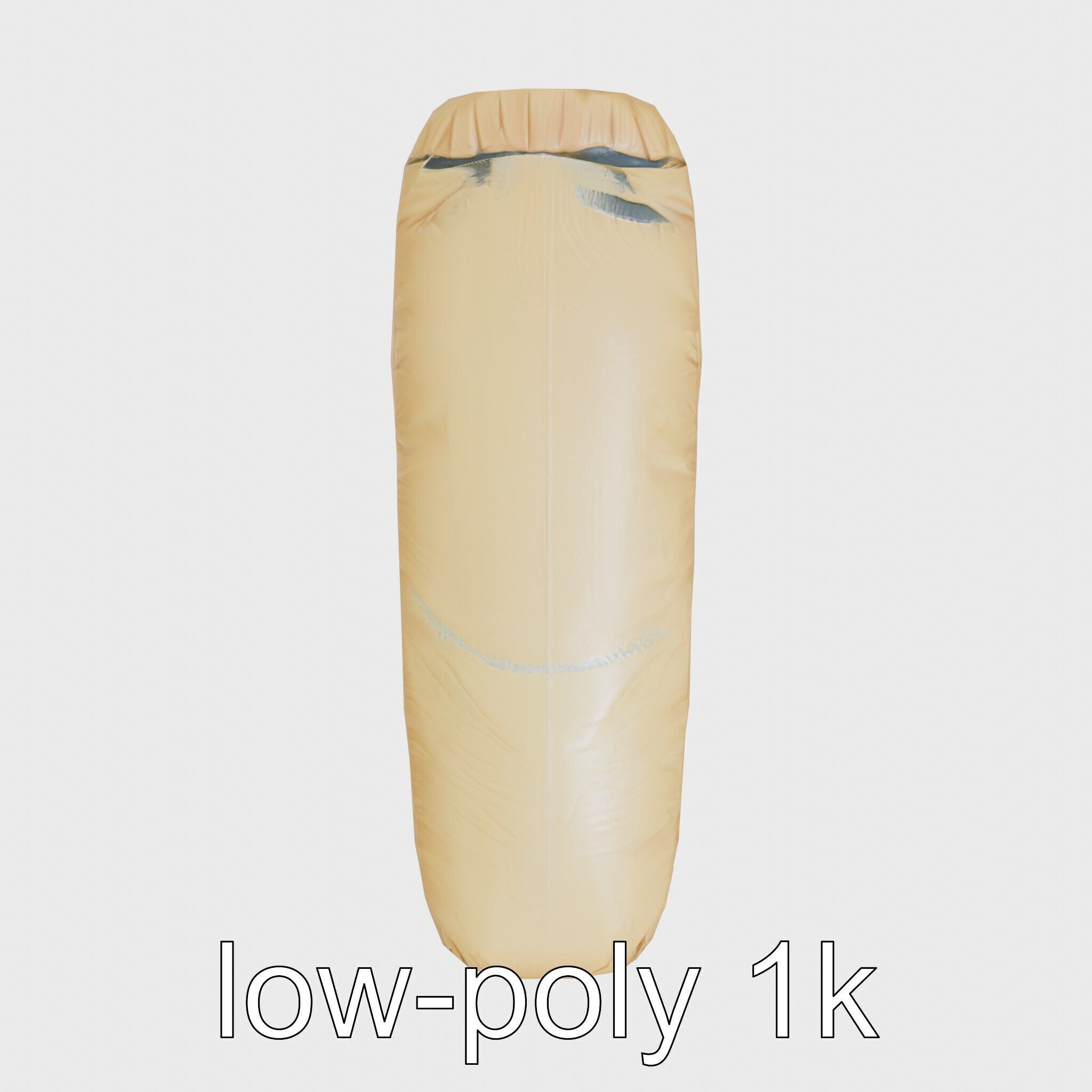 Camping Sleeping Bag Protective Cover Low-poly 3D model_26