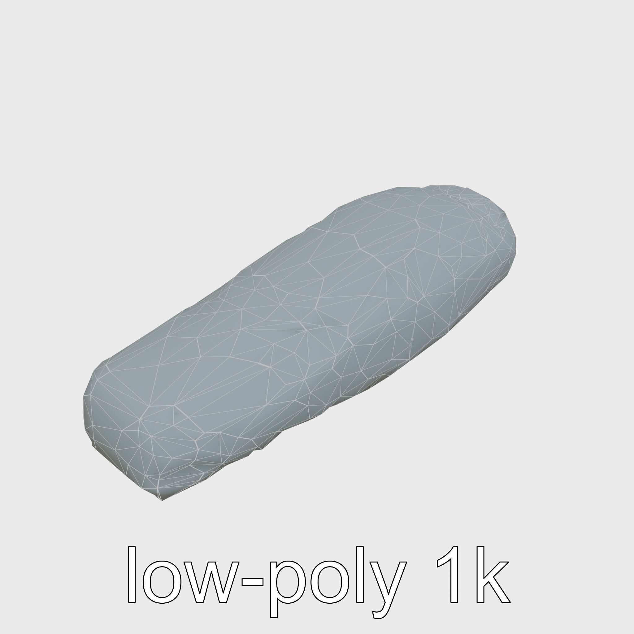 Camping Sleeping Bag Protective Cover Low-poly 3D model_23