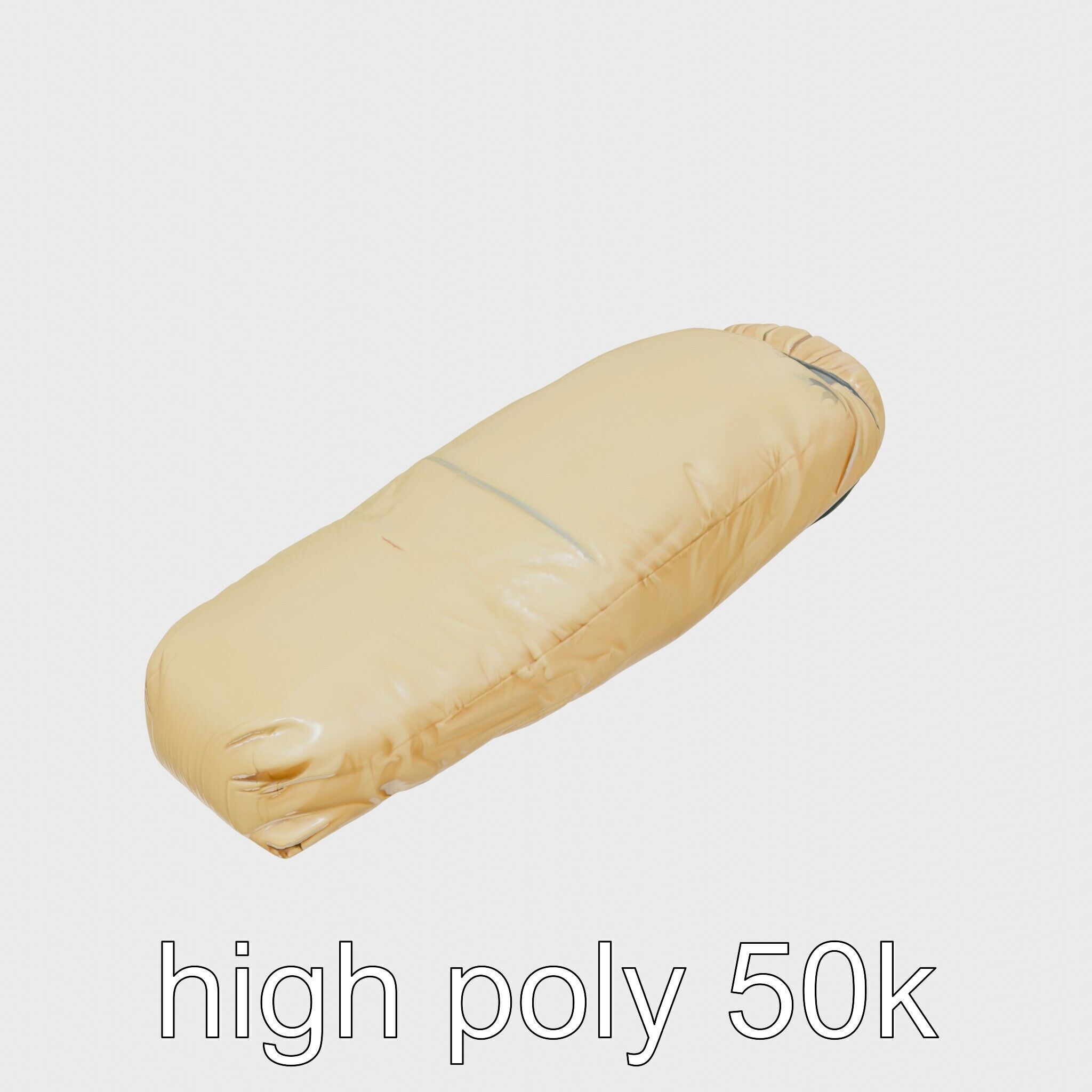 Camping Sleeping Bag Protective Cover Low-poly 3D model_28