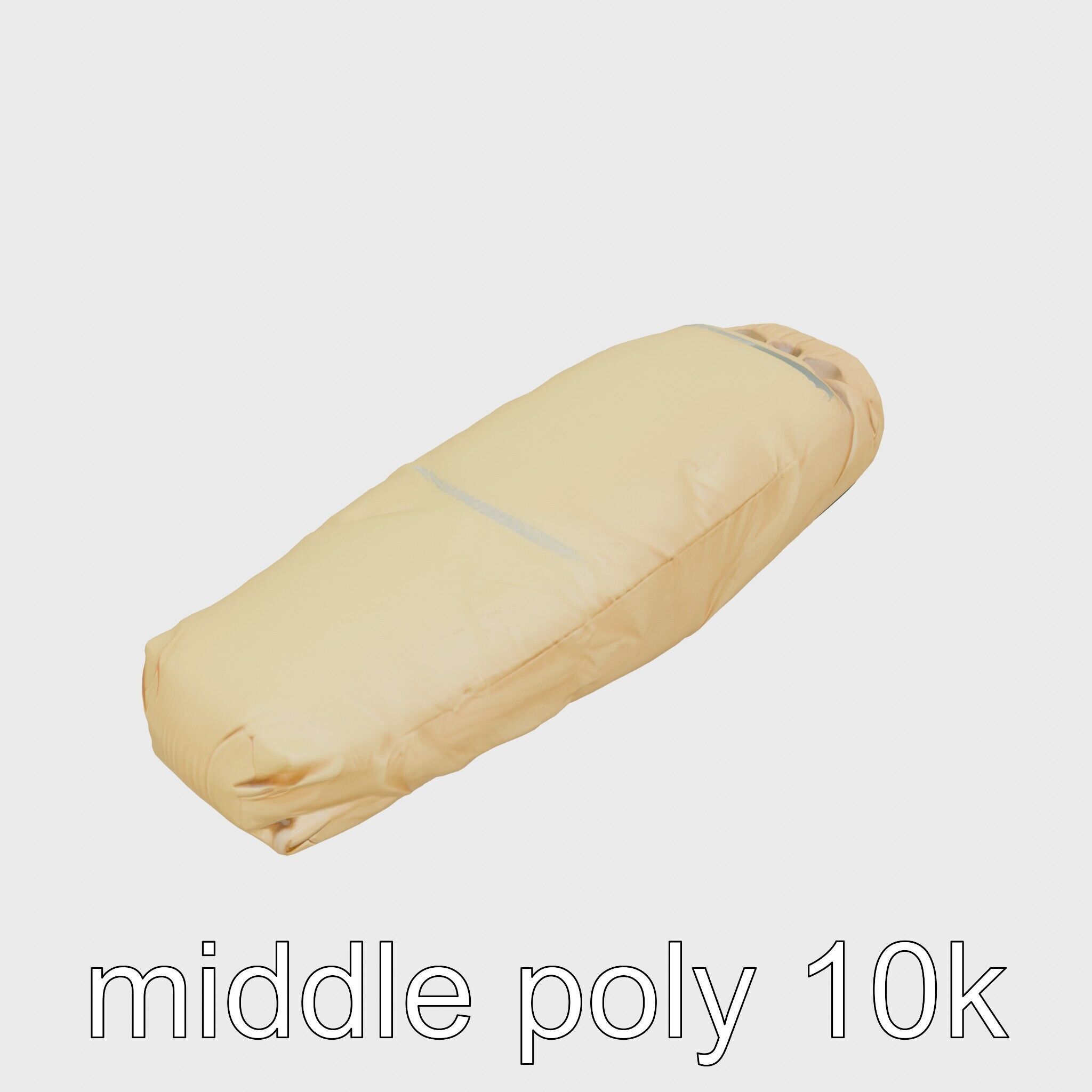 Camping Sleeping Bag Protective Cover Low-poly 3D model_12