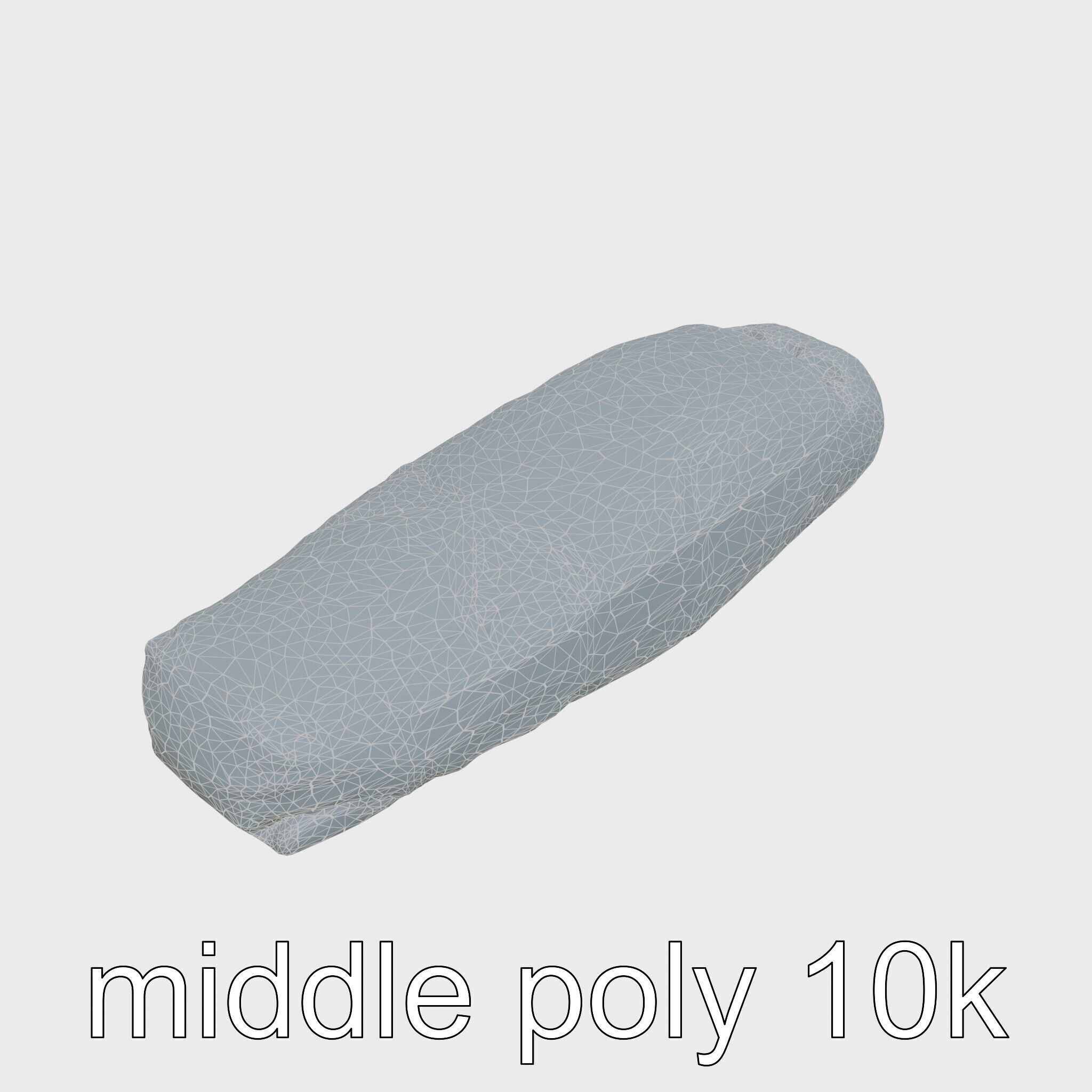 Camping Sleeping Bag Protective Cover Low-poly 3D model_32