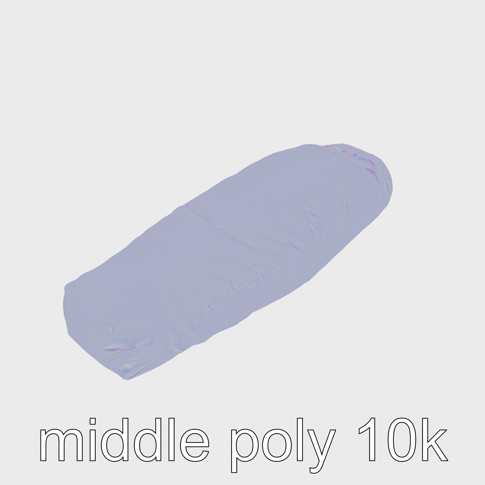 Camping Sleeping Bag Protective Cover Low-poly 3D model_20