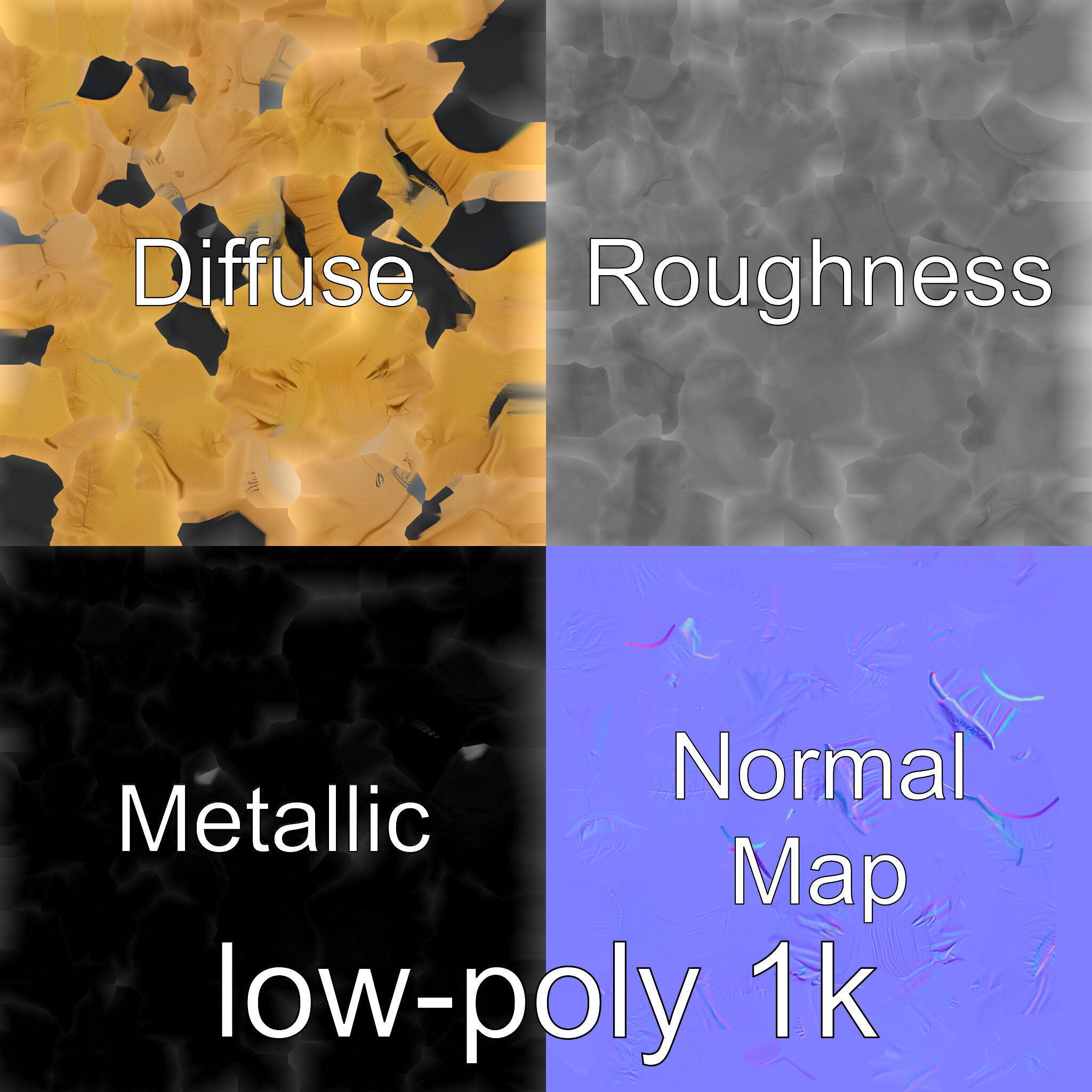 Camping Sleeping Bag Protective Cover Low-poly 3D model_4