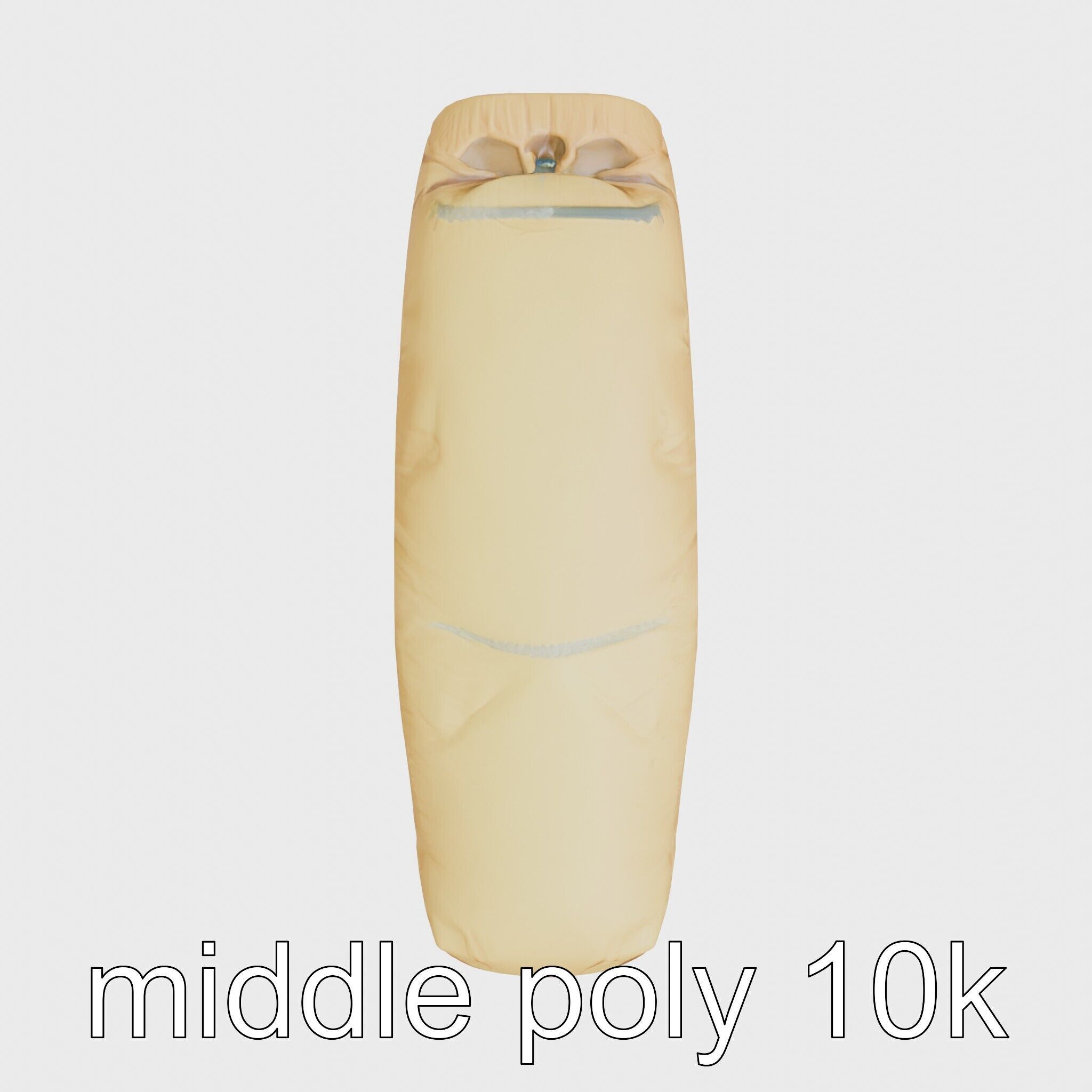 Camping Sleeping Bag Protective Cover Low-poly 3D model_24