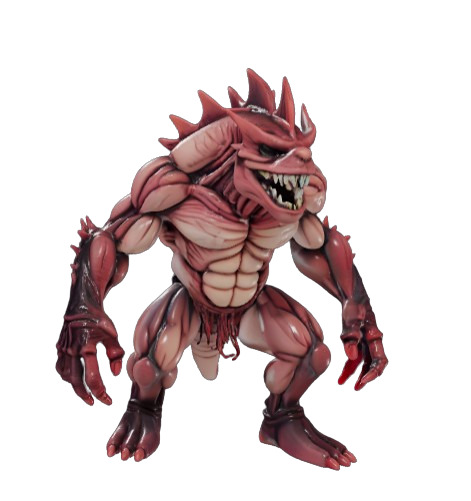 Mutants Monsters Puck Low-poly 3D model_1