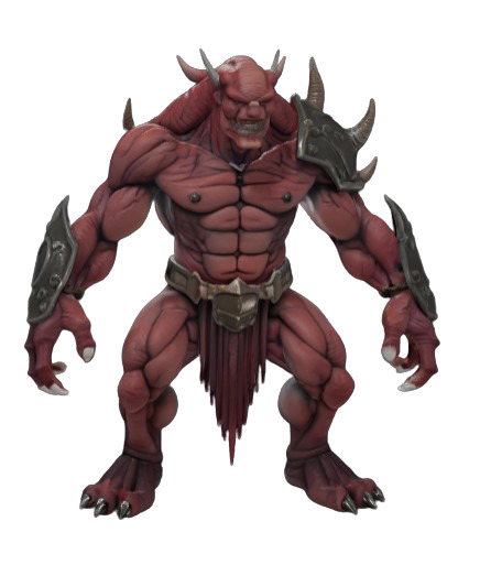 Mutants Monsters Puck Low-poly 3D model_3