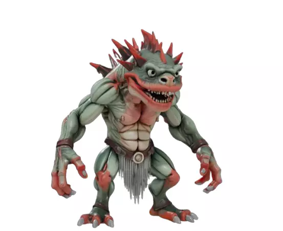 Mutants Monsters Puck Low-poly 3D model_0