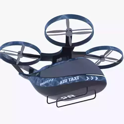 Air taxi 2025 PBR II 3D model