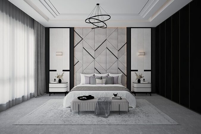 Bedroom 06 3D model 3