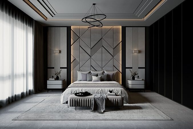 Bedroom 06 3D model 2