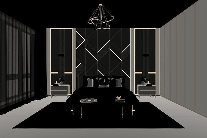Bedroom 06 3D model 5