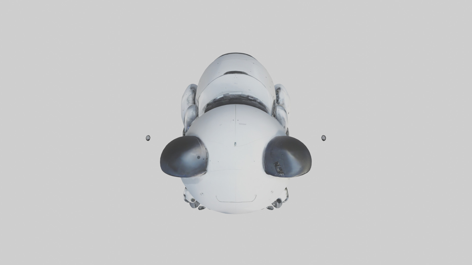 Robot version of a panda model 3D model_14