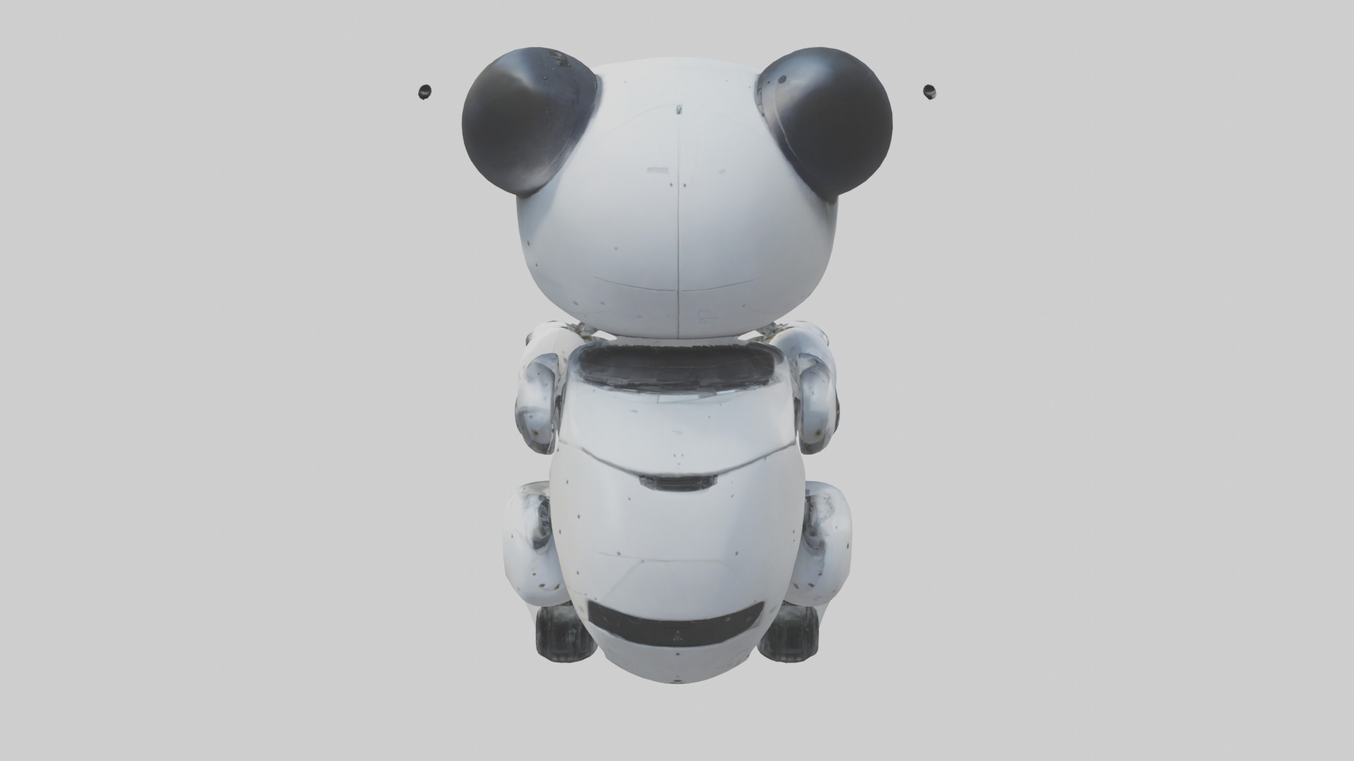 Robot version of a panda model 3D model_15