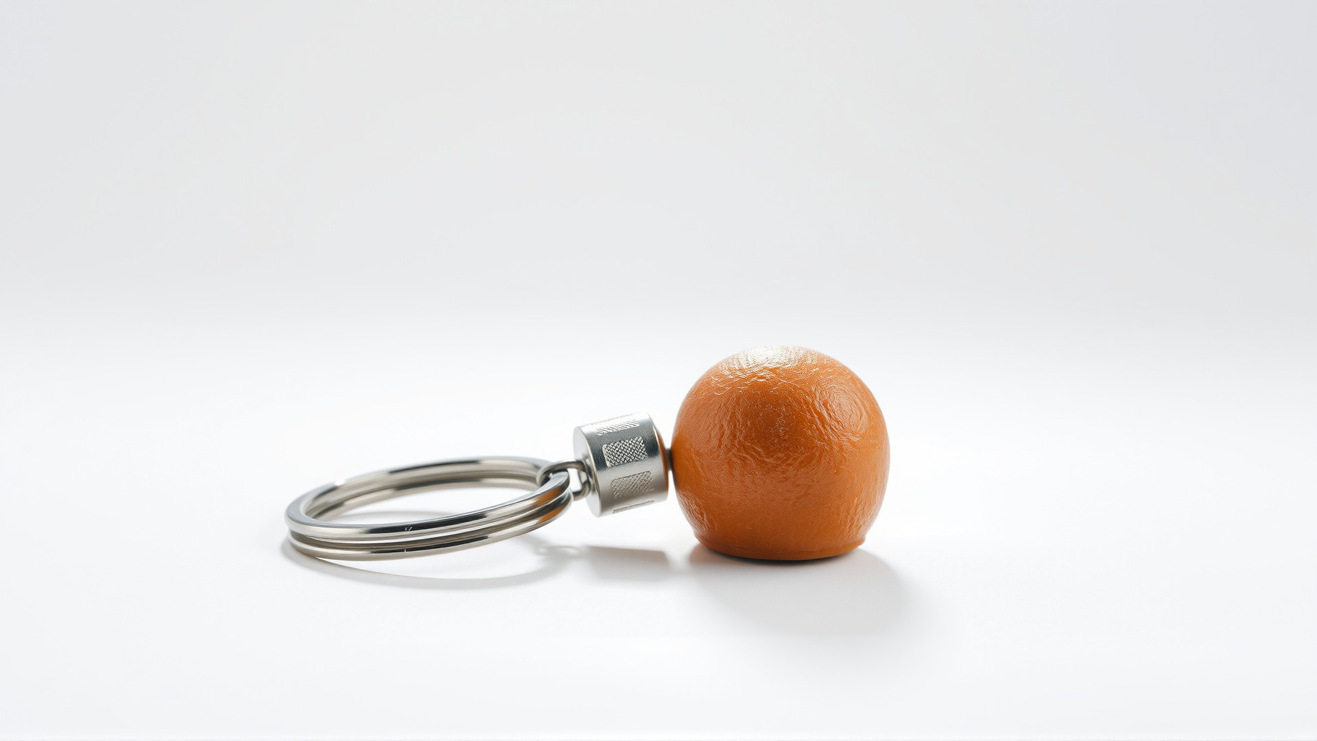 Orange Textured Sphere Keychain 3D Model Low-poly 3D model_6