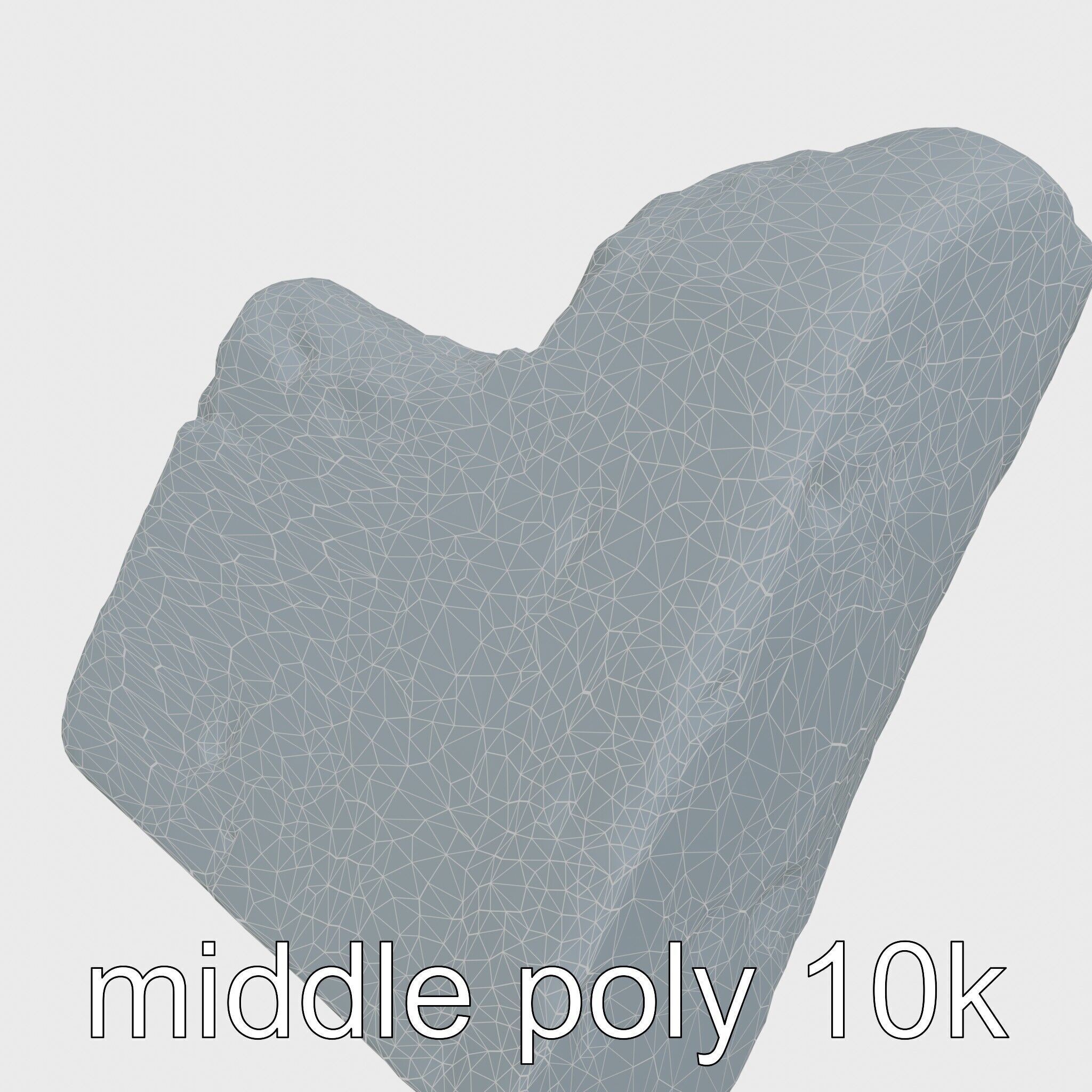 Ancient Stone Textured Block Model Low-poly 3D model_18