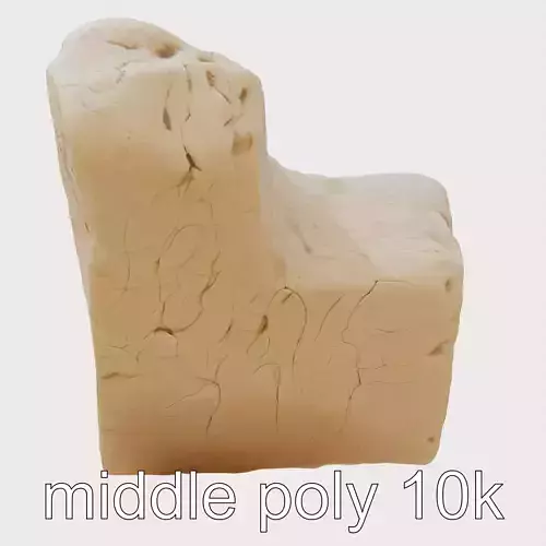 Ancient Stone Textured Block Model