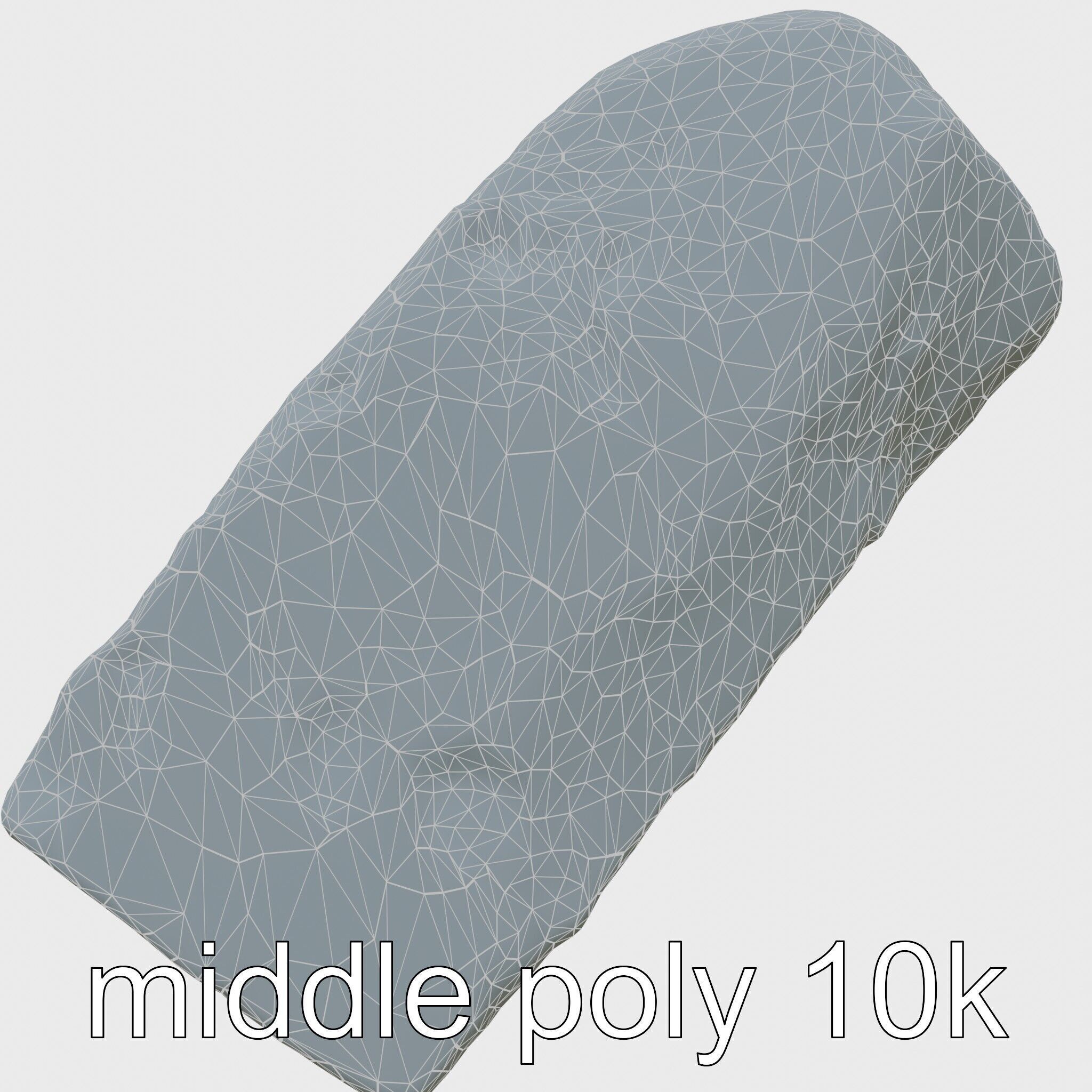 Ancient Stone Textured Block Model Low-poly 3D model_23