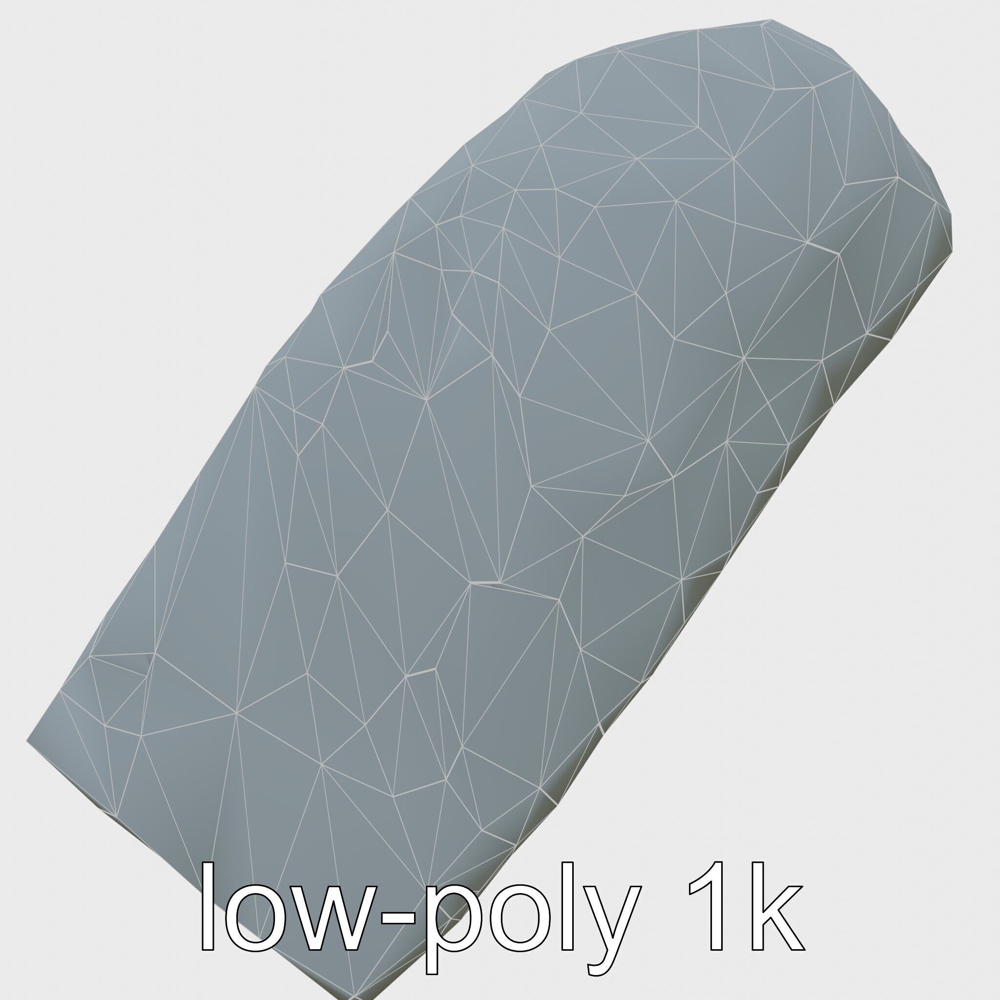 Ancient Stone Textured Block Model Low-poly 3D model_22