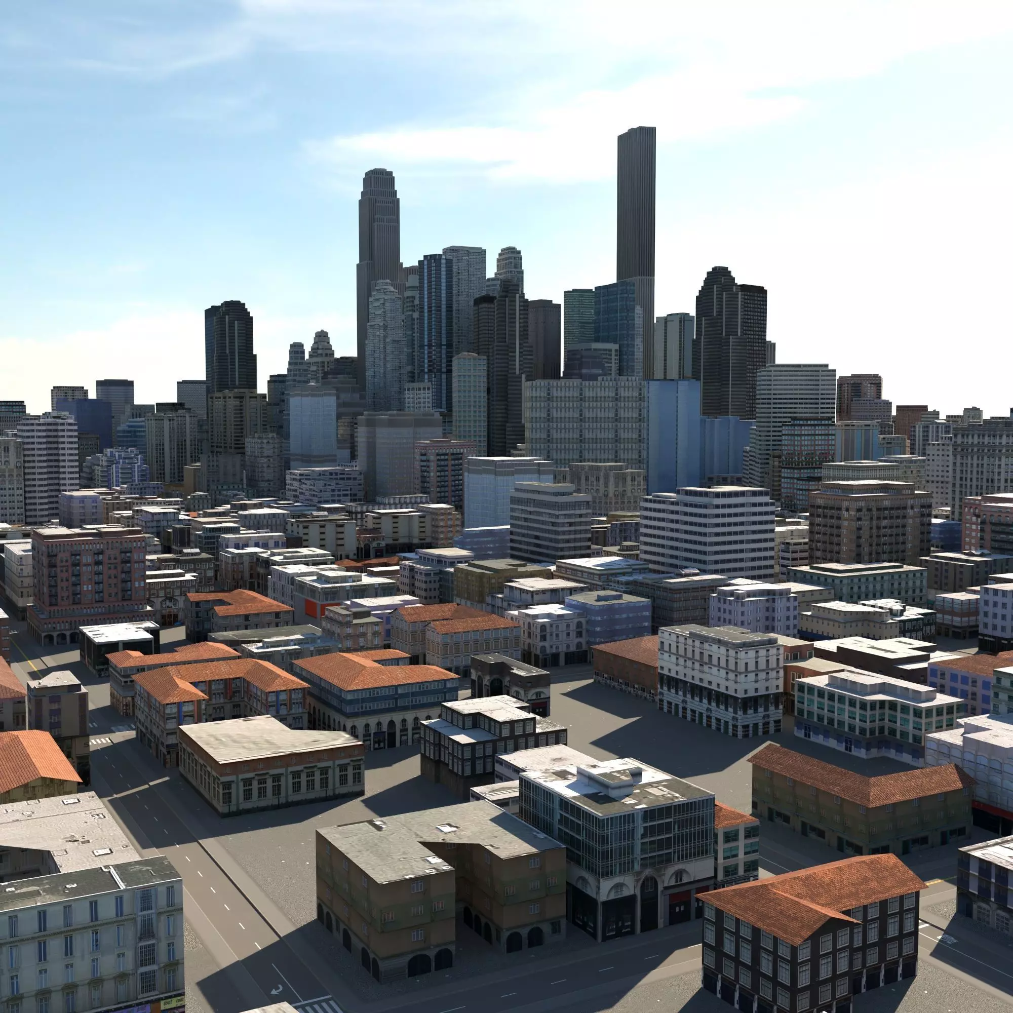 City 118 Low-poly 3D model