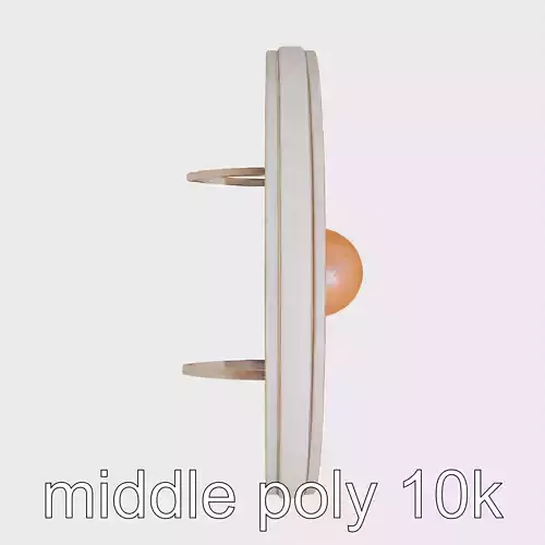 Medieval Round Wooden Shield with Metal Trim