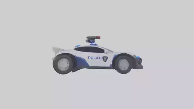 Robot version of a police car model