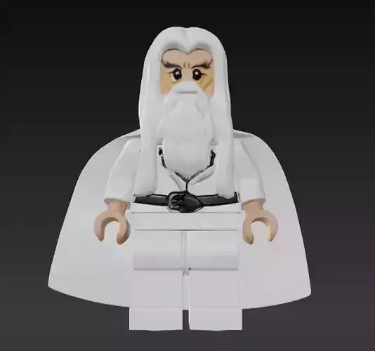 LEGO GANDALF EL BLANCO 3D print model