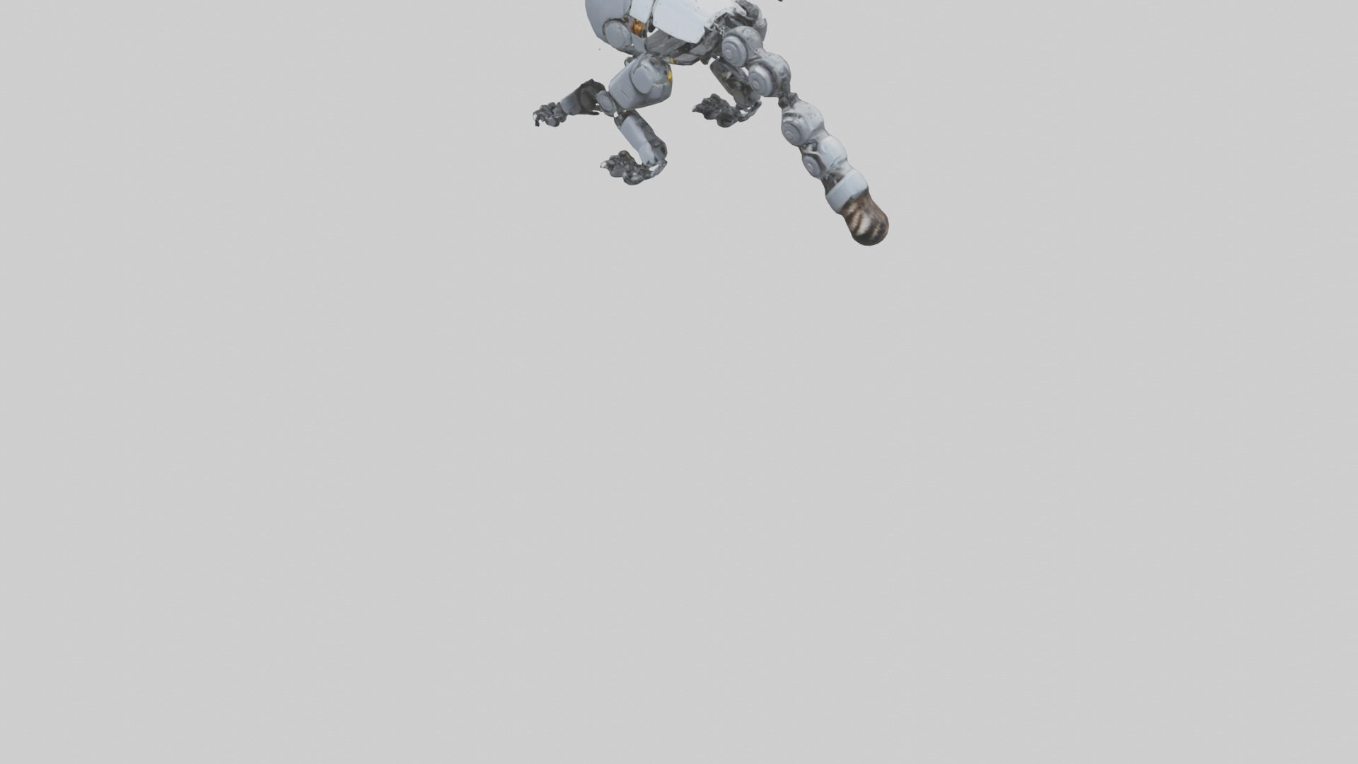 Robot version of a raccoon model 3D model_5