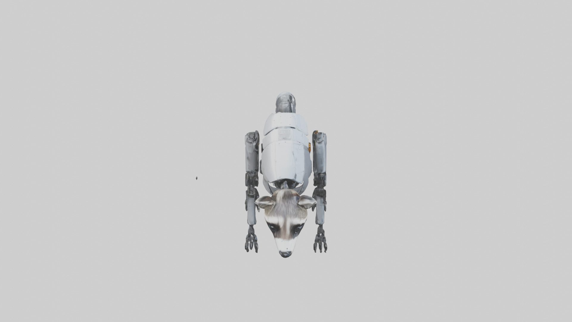 Robot version of a raccoon model 3D model_18