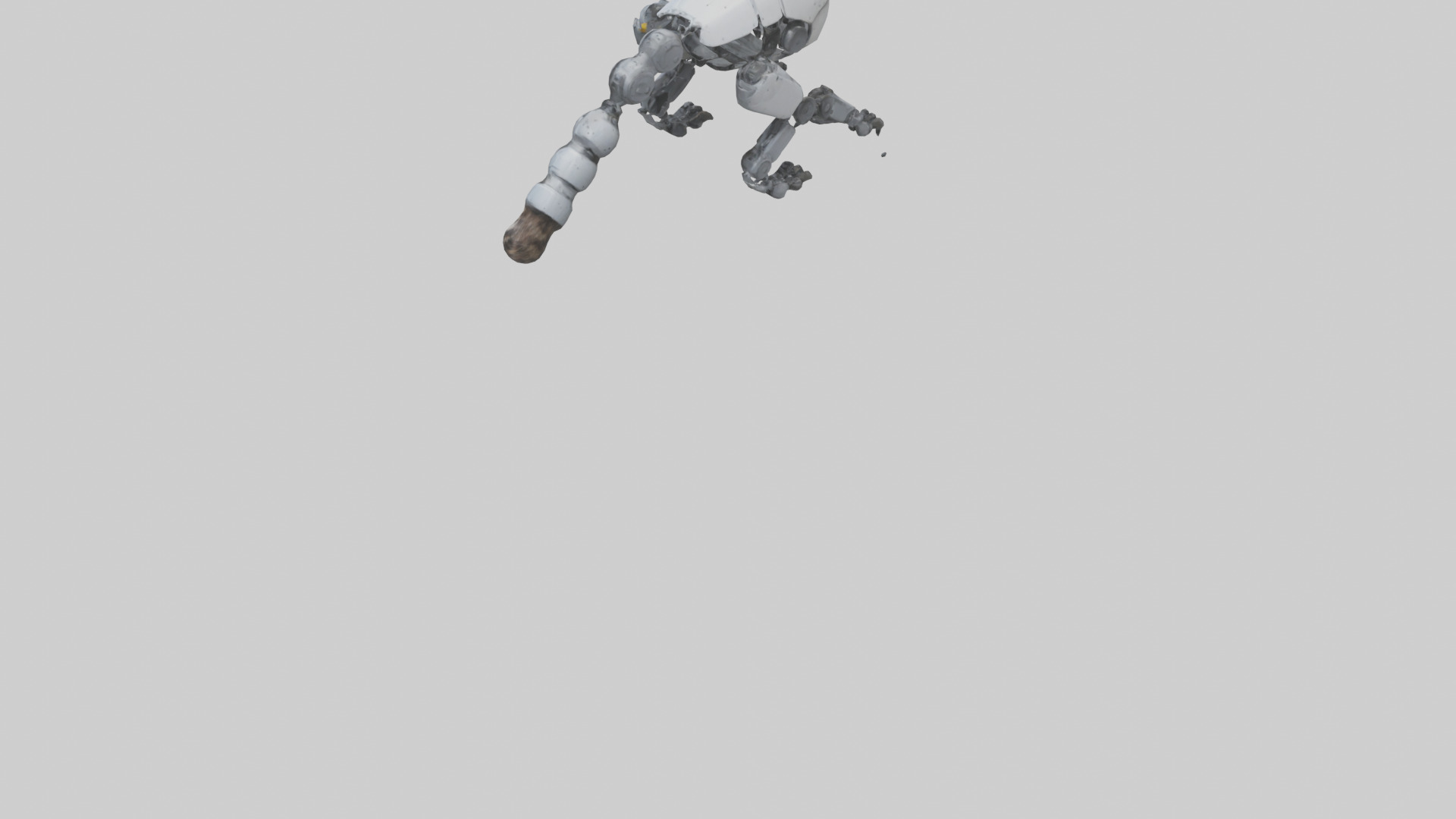Robot version of a raccoon model 3D model_3