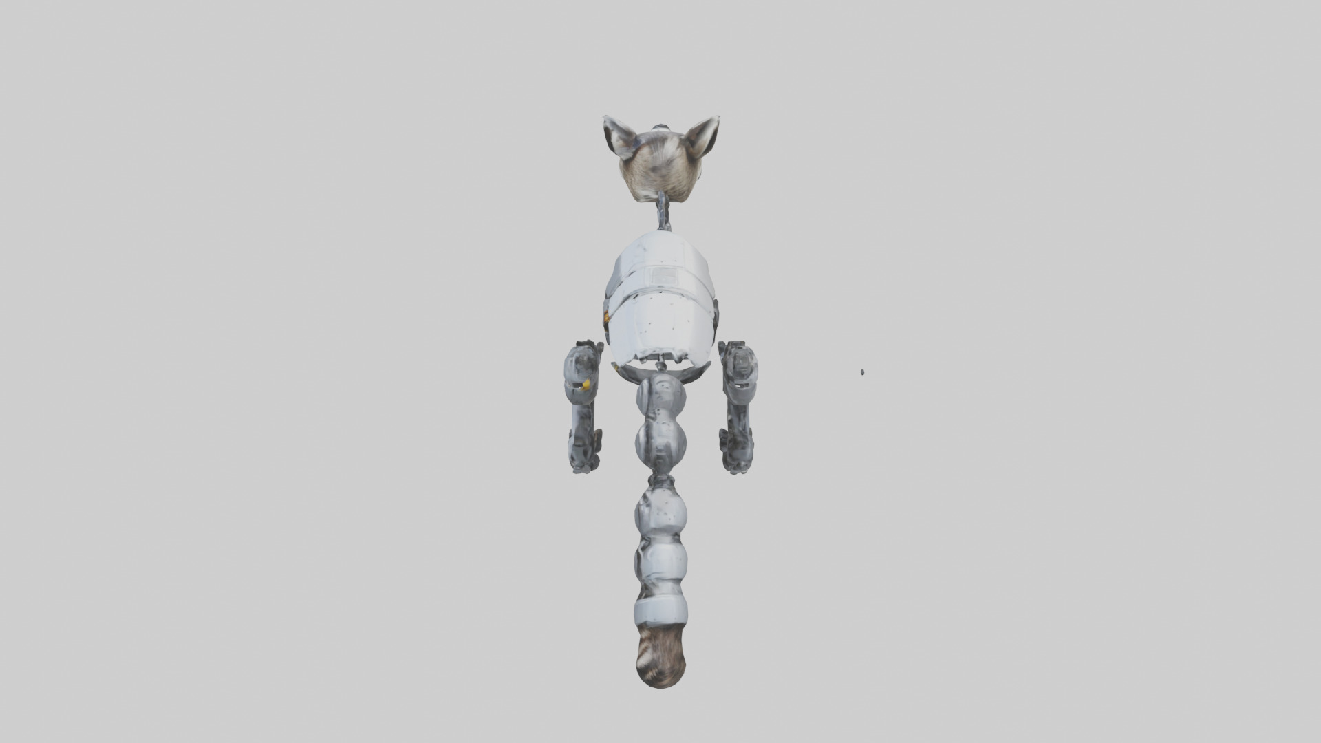 Robot version of a raccoon model 3D model_17