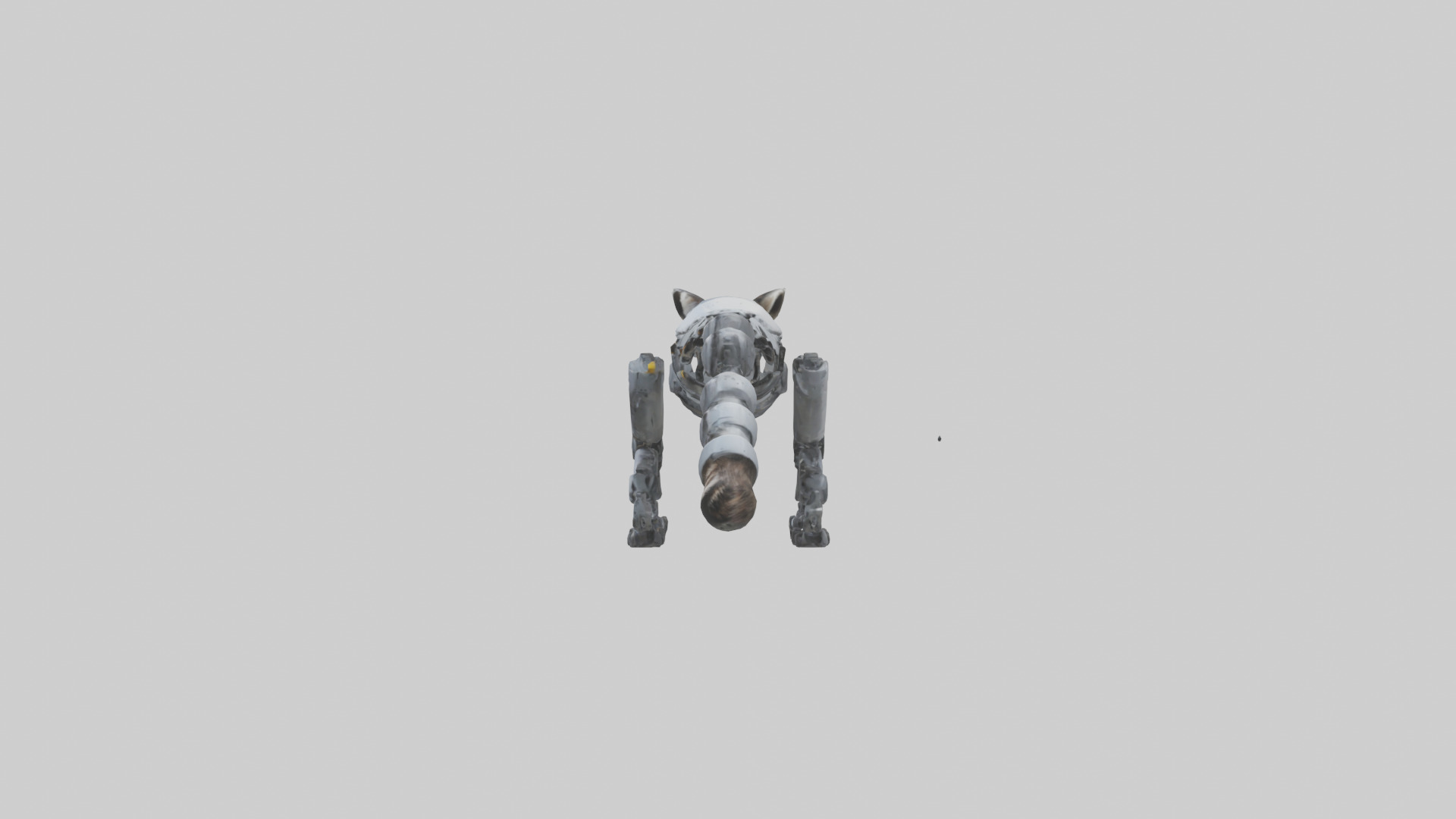 Robot version of a raccoon model 3D model_12