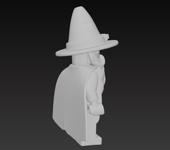 LEGO GANDALF EL GRIS 3D print model_5