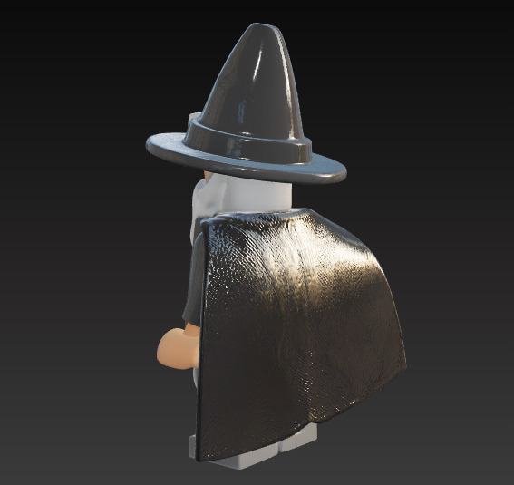 LEGO GANDALF EL GRIS 3D print model_1