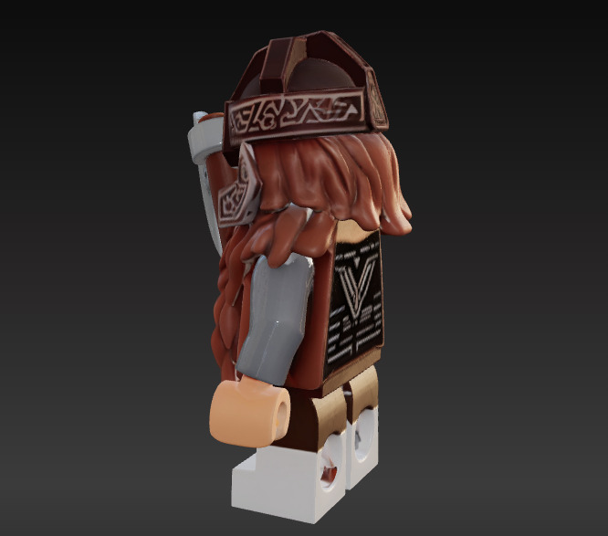 LEGO GIMLI 3D print model_1