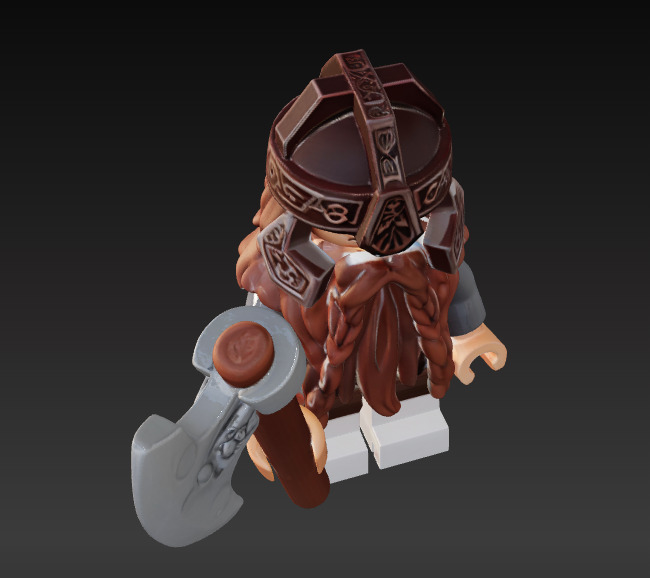 LEGO GIMLI 3D print model_3