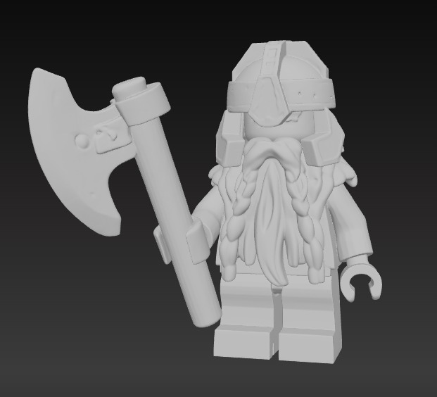 LEGO GIMLI 3D print model_4