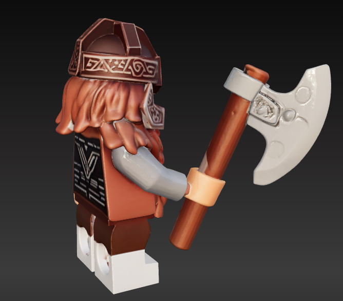 LEGO GIMLI 3D print model_2